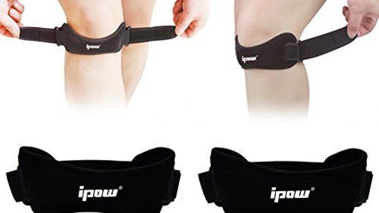 IPOW Knee Pain Relief & Patella Stabilizer Knee Strap Brace