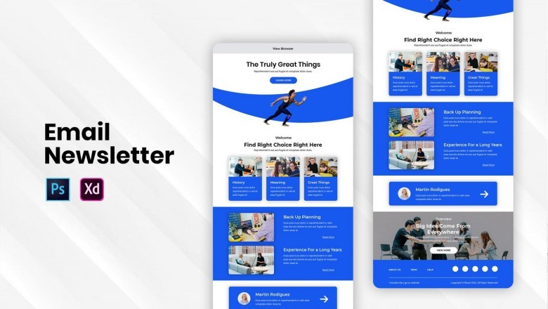 Creative newsletter design