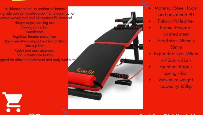 Buy Adjustable Set-up Bench for Home Gym - Easymart Australia