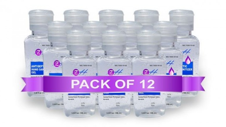 1L ZH Antiseptic Hand Sanitizer Gel – (Pack of 12)