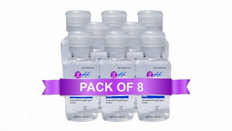 The Best 100 ml ZH Antiseptic Hand Sanitizer Gel – (Pack of 8)