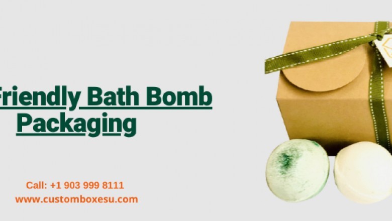 Eco friendly bath bomb packaging with brand logo & Design in USA