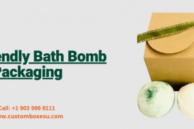 Eco friendly bath bomb packaging with brand logo & Design in USA