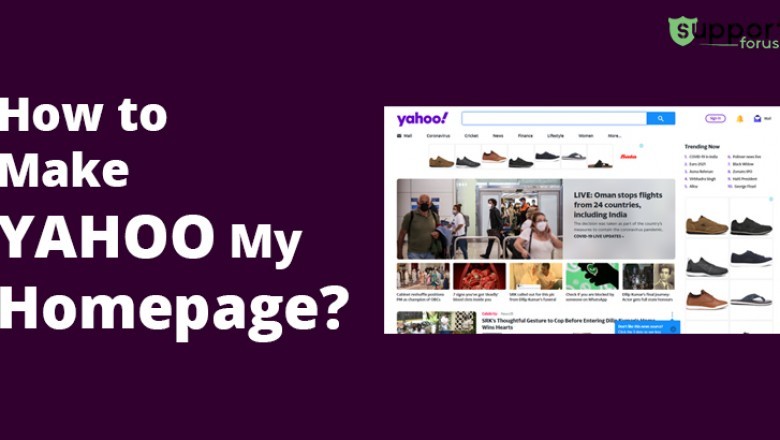 How to make Yahoo mail my homepage on an Android phone?