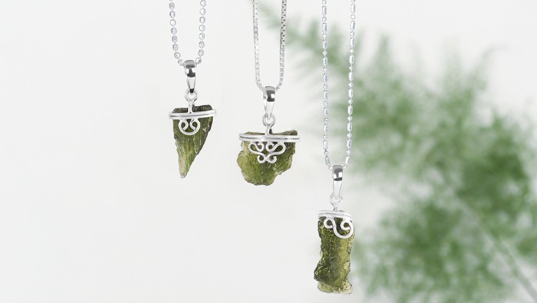 Buy Wholesale Sterling Silver Moldavite Jewelry