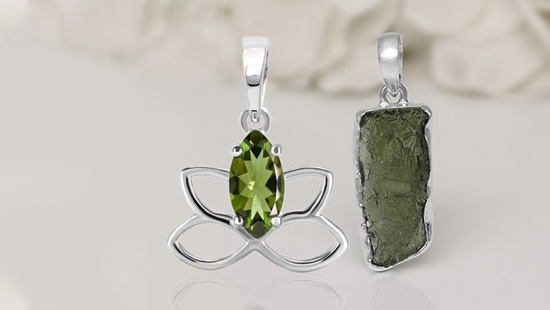 Buy Sterlings Silver Moldavite Jewelry