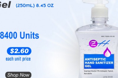 Antiseptic Hand Sanitizer Gel – (Pack of 06)