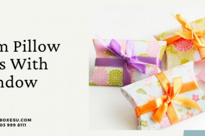 Custom Pillow Boxes With Window