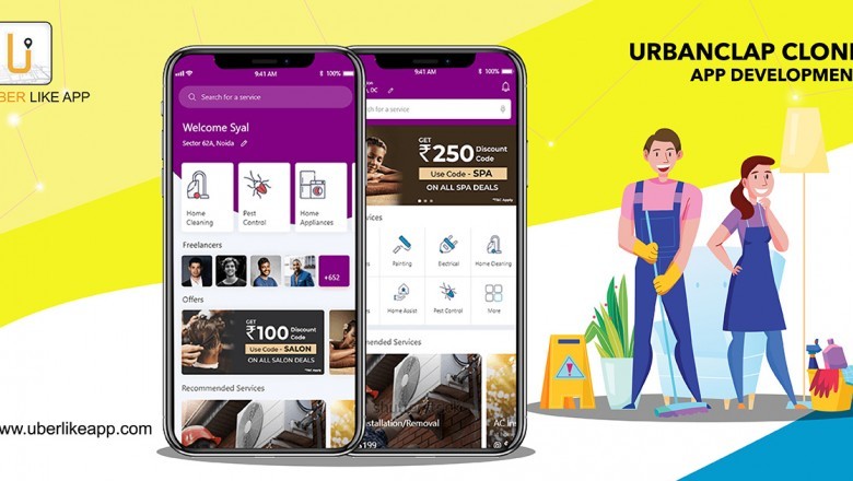 The working model of the Urbanclap like app in simple steps