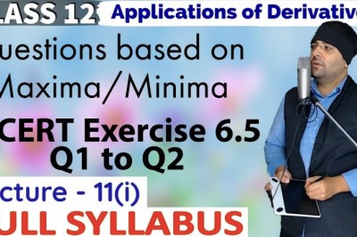 Applications of Derivatives Class 12 Maths IIT JEE Mains