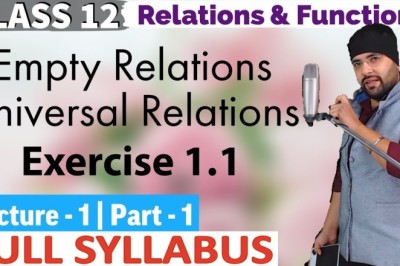 Relations and Functions Class 12 Maths IIT JEE Mains