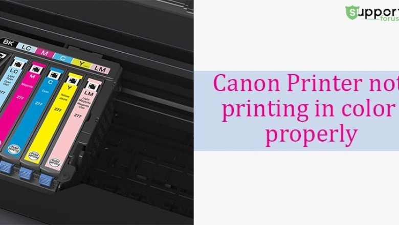 Why is my Canon Printer Not Printing Color?