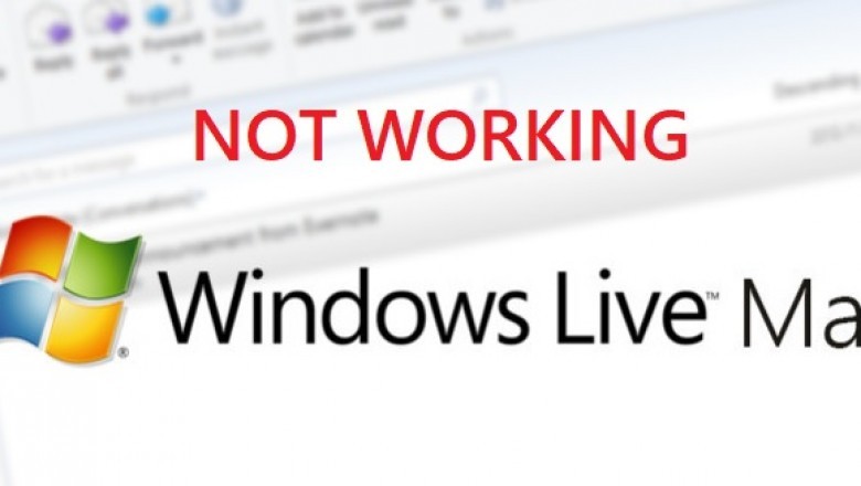 Microsoft live mail not working