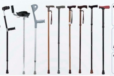 Physically challenged people are highly reliant on canes and crutches