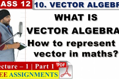 Vector Algebra Class 12 Maths IIT JEE Mains