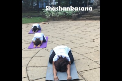 Relaxation in Shashankasana yoga pose (Rabbit Posture) | Superyogis