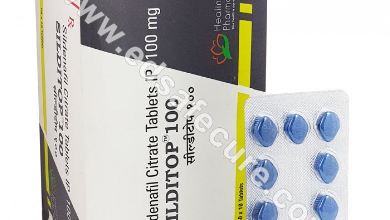 Silditop (Sildenafil) 50, 100, Soft 100Mg Pills for Treatment of ED
