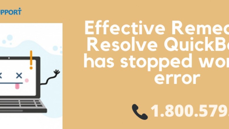 Effective Remedy to Resolve QuickBooks has stopped working error