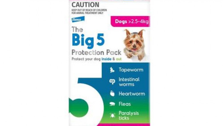 Big 5 Protection Pack For Xsmall Dogs 2.5-4 Kg Pink | DiscountPetCare