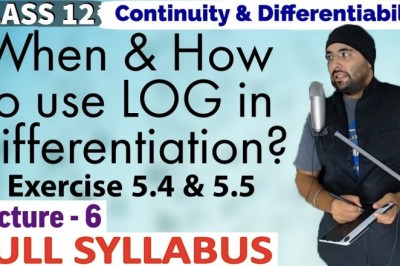 Exercise 5.4 and 5.5 Continuity and Differentiability Class 12 Maths IIT JEE Mains