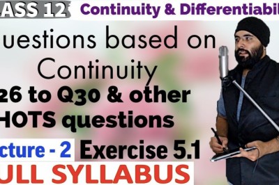 NCERT Exercise 5.1 Continuity and Differentiability Class 12 Maths IIT JEE Mains