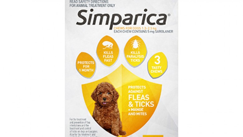 Buy Simparica Chewables For Puppies 1.3-2.5 Kg Yellow | DiscountPetCare