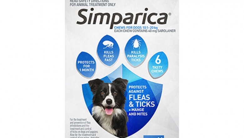 Buy Simparica Chewables For Medium Dogs 10.1-20 Kg Blue | DiscountPetCare