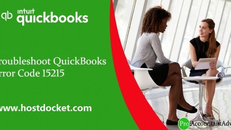 Troubleshoot QuickBooks Error Code 15215