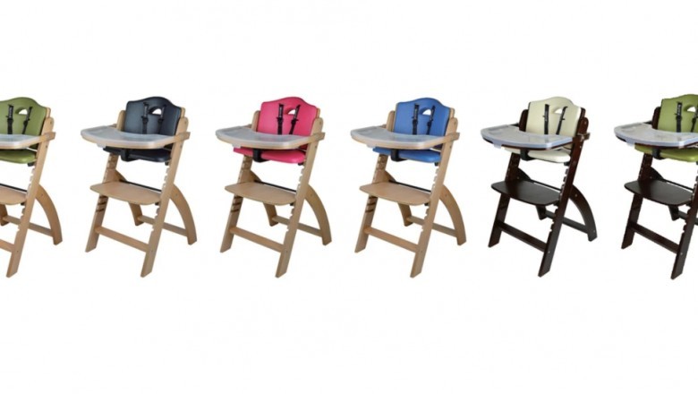 What logistical and safety factors are important in selecting a high chair?