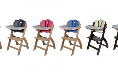 What logistical and safety factors are important in selecting a high chair?