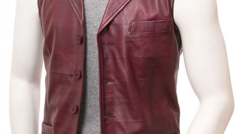 Buy Men Leather Vest in Los Angeles