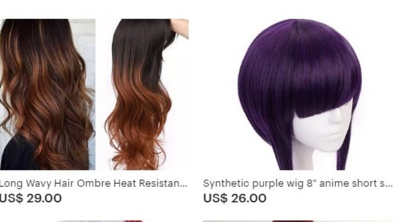 Synthetic kinky curly wig for women