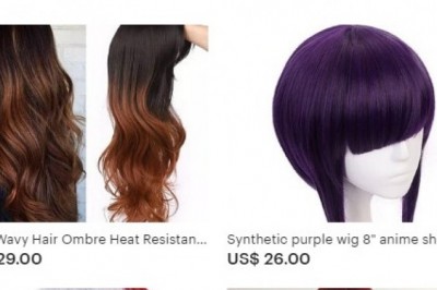 Synthetic kinky curly wig for women