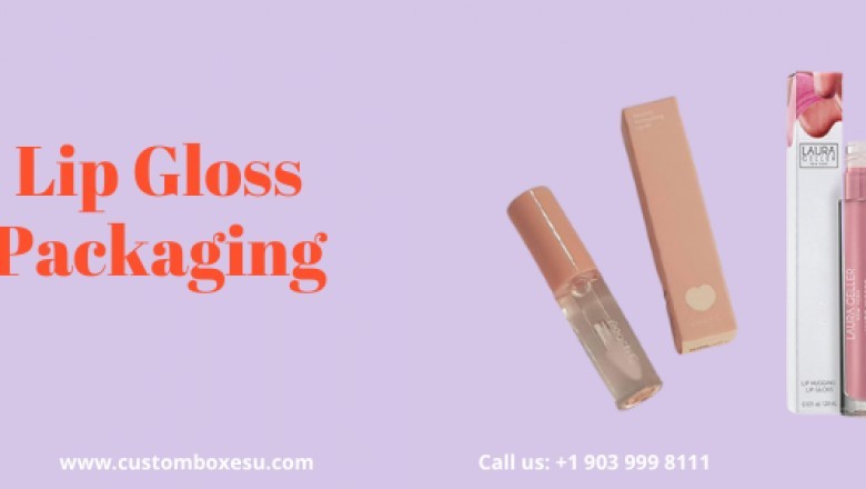Customized lip gloss packaging Printed logo & Design in Texas, USA