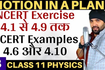NCERT Solutions for Motion In A Plane Class 11 Physics IIT JEE Mains/Neet