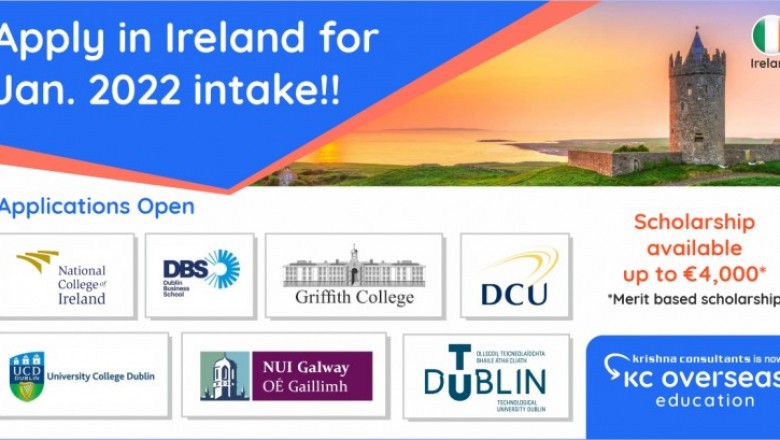 Study in Ireland - Apply for Jan. 2022 Intake
