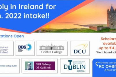 Study in Ireland - Apply for Jan. 2022 Intake