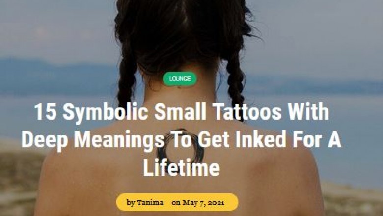 Stylist Tattoos with Deep Meanings & Designs