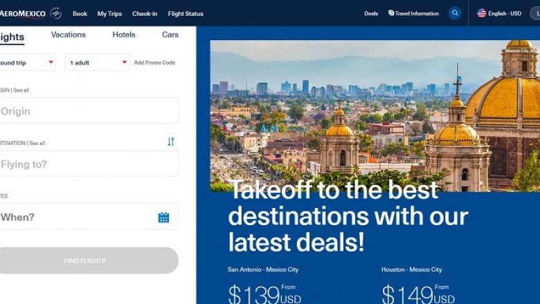 AeroMexico  Air Ticket Reservation