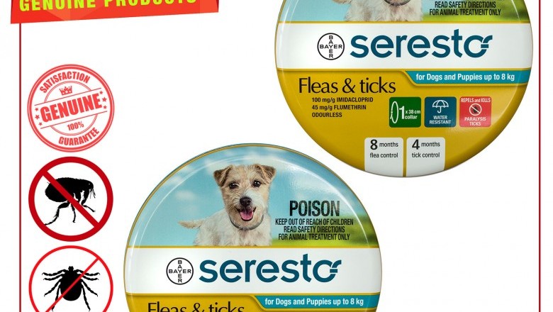 SERESTO- Collar 2 pieces for Flea and Tick Control on Dogs under 8 Kg