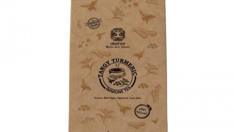 Shop Organic Turmeric Immune Tea bags Online - Akshar herbs and spices