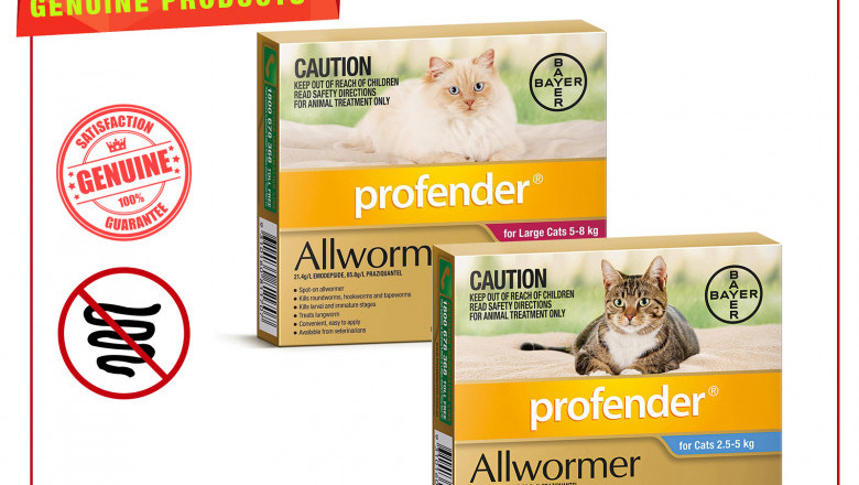 Profender Allwormer 2 Pipettes Worm control for cats