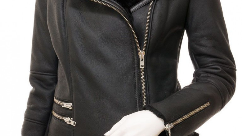 Buy Women Aviator Leather Jacket in Virginia