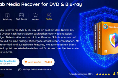 DVDFab Media Recover for DVD & Blu-ray - Die beste DVD & Bu-ray-Daten-Wiederherstellungssoftware