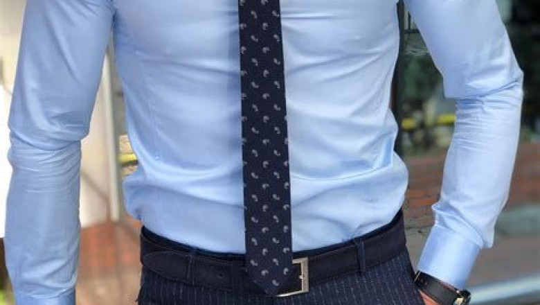 Shirt combinations for a grey suit.