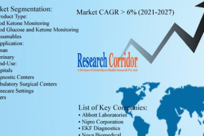 Blood Ketone Meter Market: Global Industry Trends, Market Size, Competitive Analysis and Forecast - 2021 – 2027