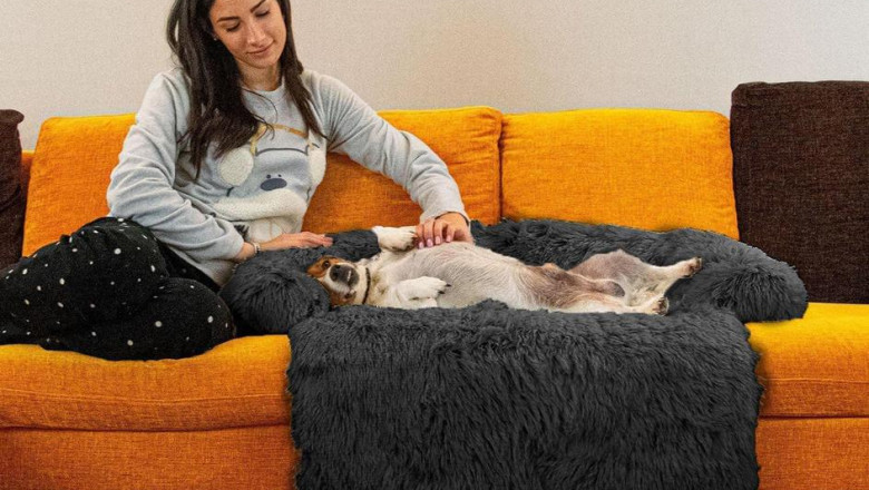 Pet Dog Mat Sofa Dog Bed Thickened Soft Pad Blanket Cushion Home Washable Rug Warm Cat Bed Mat For Couches Car Floor Protector
