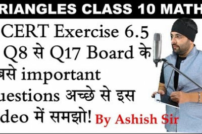 NCERT Solutions for Exercise 6.5 Triangles Class 10 Maths