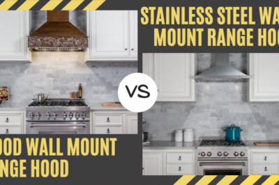 Wood Wall Mount Range Hood vs Stainless Steel Wall Mount Range Hood