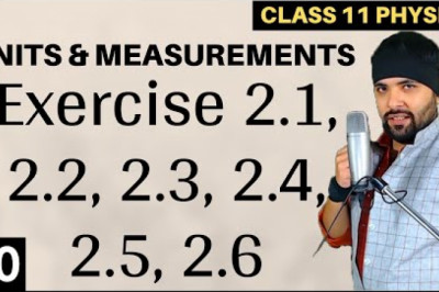Exercise 2.1 to 2.6 Units and Measurements Class 11 Physics